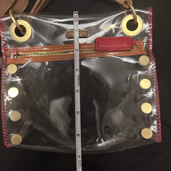 HAMMITT Transparent Crossbody Bag with Tan Strap - Picture 6 of 7